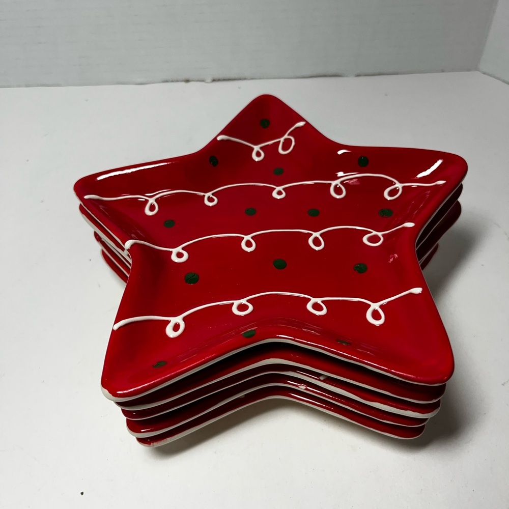 Ceramic Star Salad/Dessert plates